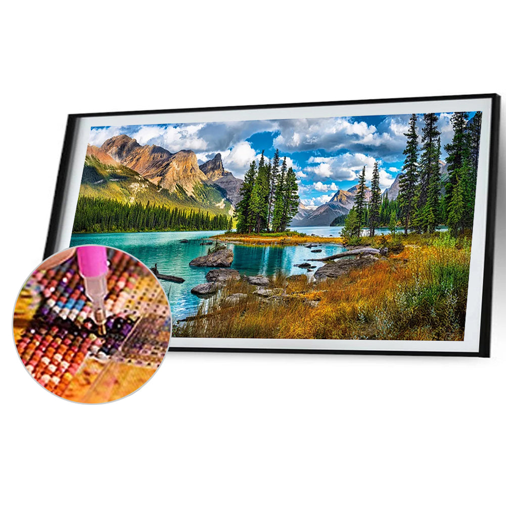 Outdoor Scenery - Full AB Round Drill Diamond Painting 80*40CM