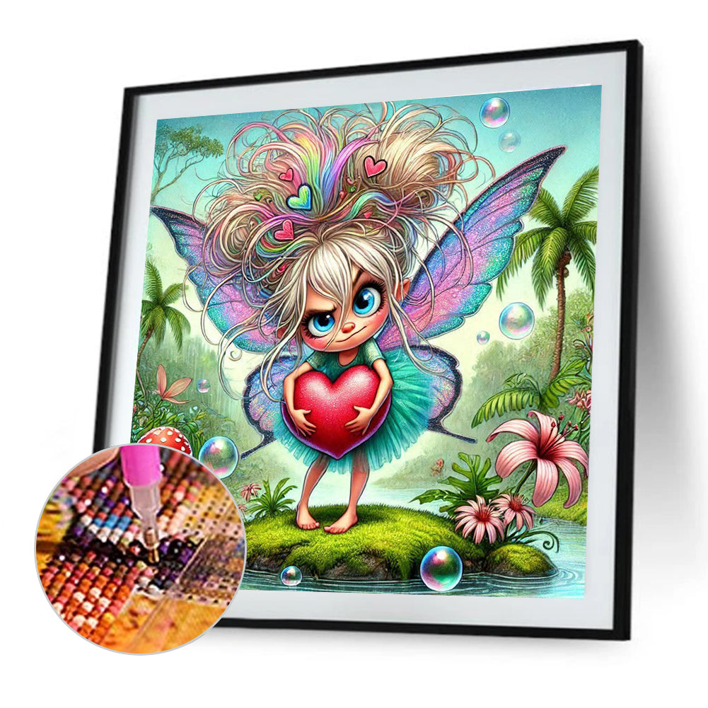 Elf Girls With Love - Full Round Drill Diamond Painting 40*40CM