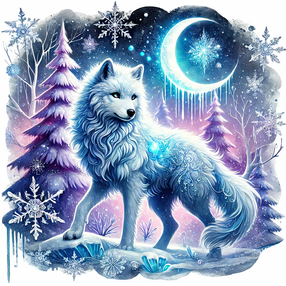 Wolf - Full Round Drill Diamond Painting 30*30CM
