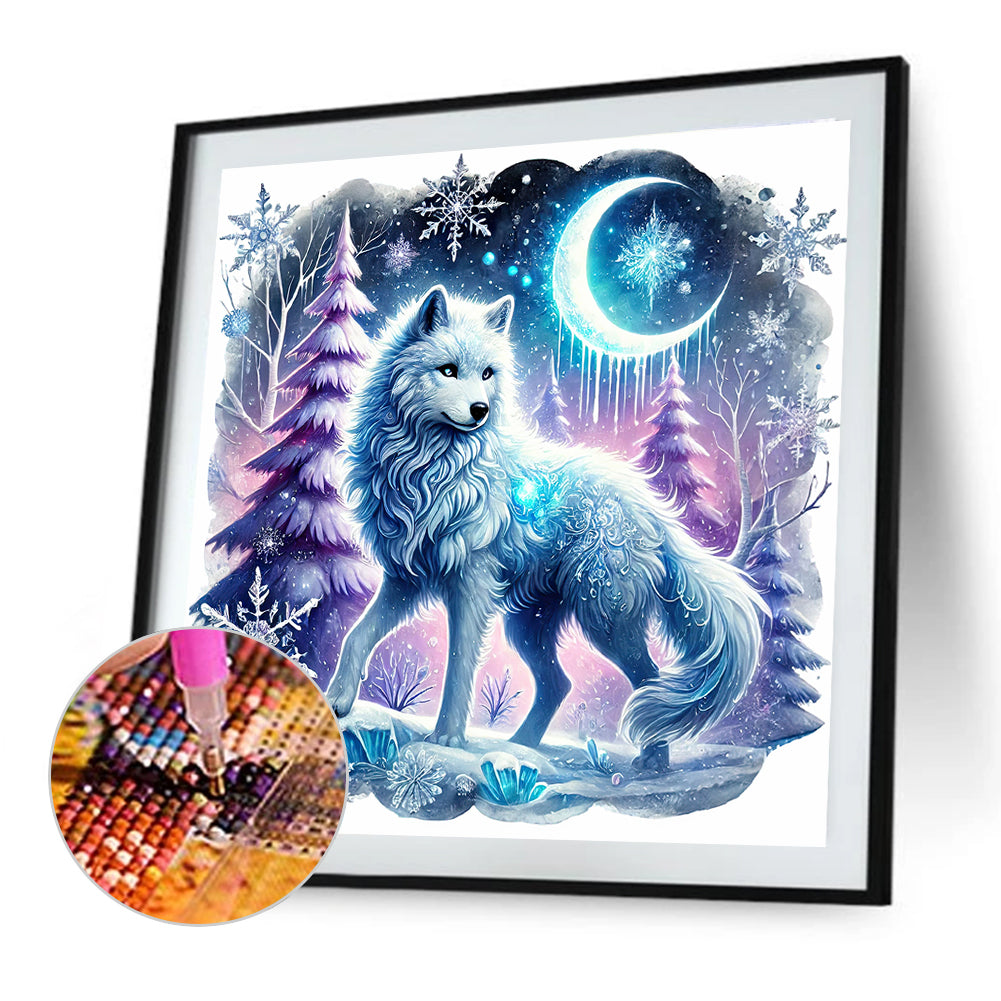 Wolf - Full Round Drill Diamond Painting 30*30CM