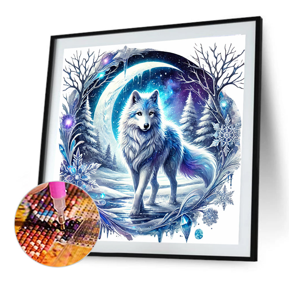 Wolf - Full Round Drill Diamond Painting 30*30CM
