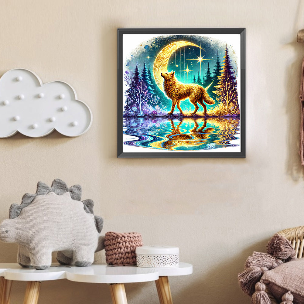 Wolf - Full Round Drill Diamond Painting 30*30CM