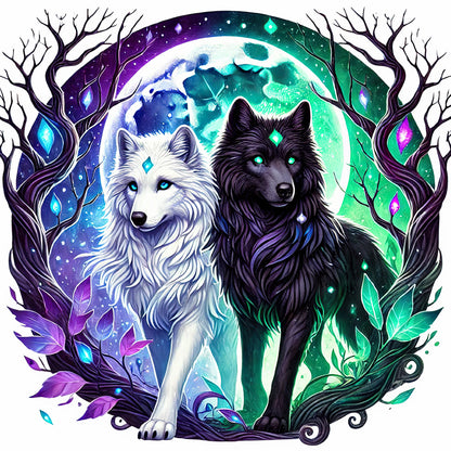 Wolf - Full Round Drill Diamond Painting 30*30CM