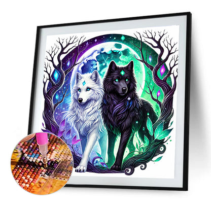 Wolf - Full Round Drill Diamond Painting 30*30CM