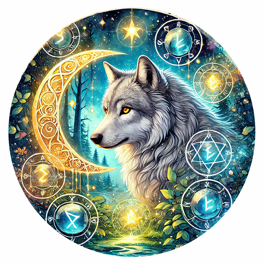 Wolf - Full Round Drill Diamond Painting 30*30CM