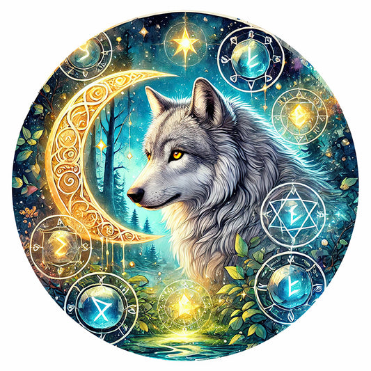 Wolf - Full Round Drill Diamond Painting 30*30CM