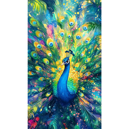 Starlight Peacocks - Full Square Drill Diamond Painting 40*70CM