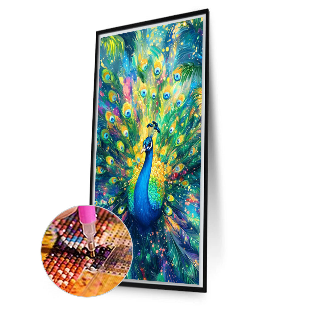 Starlight Peacocks - Full Square Drill Diamond Painting 40*70CM