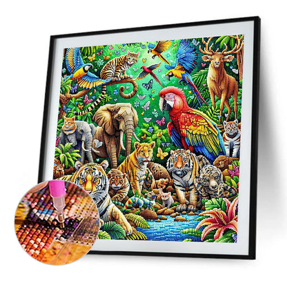 Shining Animals - Full Round Drill Diamond Painting 40*40CM