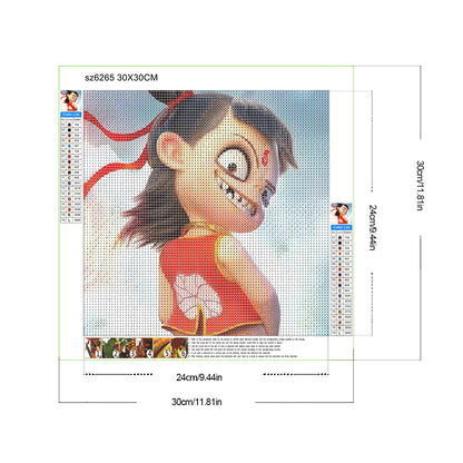 Nezha - Full Round Drill Diamond Painting 30*30CM