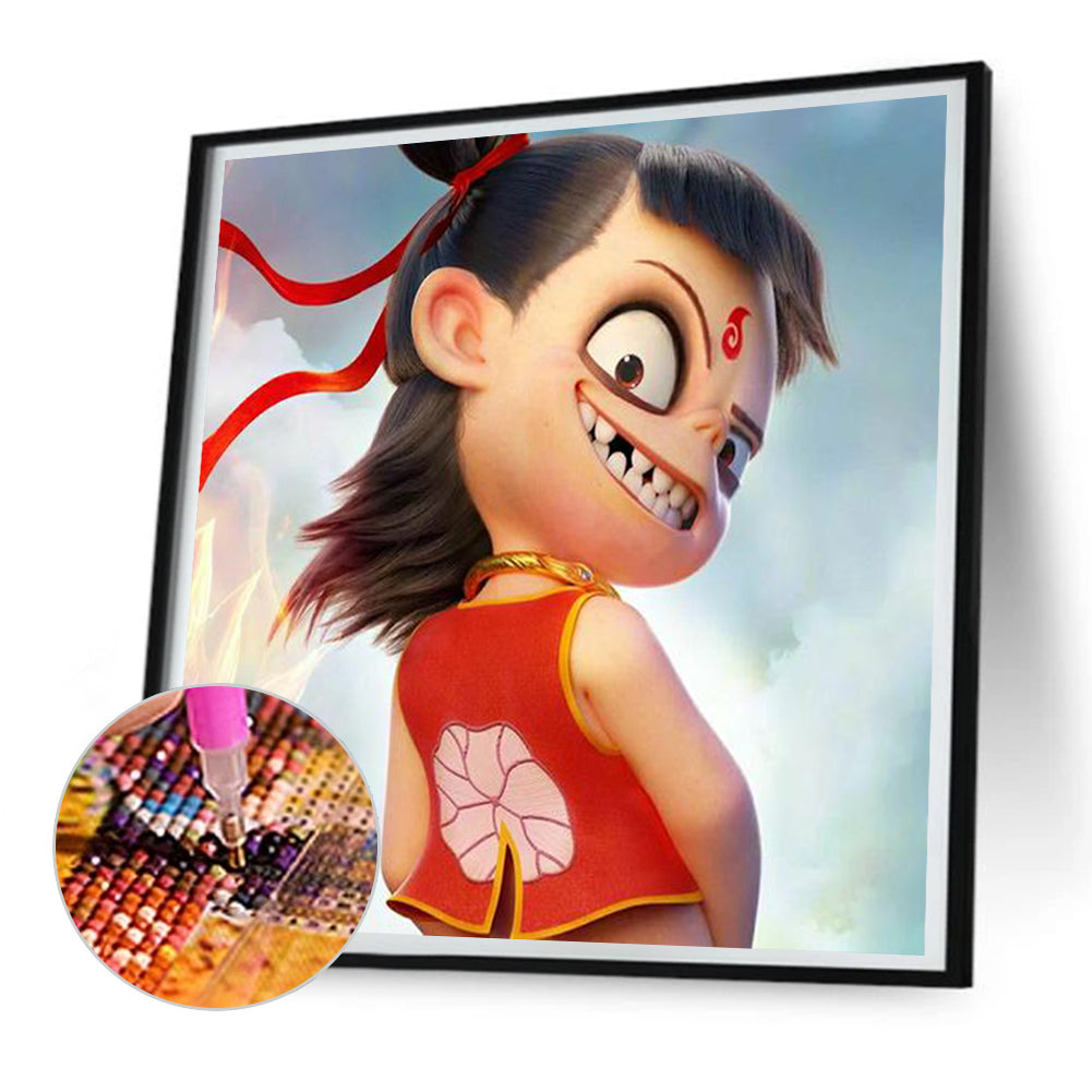 Nezha - Full Round Drill Diamond Painting 30*30CM