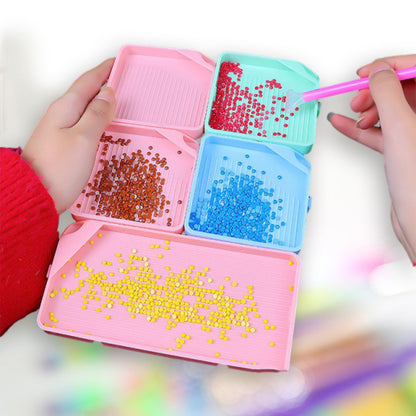 6 Pcs Diamond Art Trays Plastic Rhinestone Tray Organizer Diamond Painting Trays