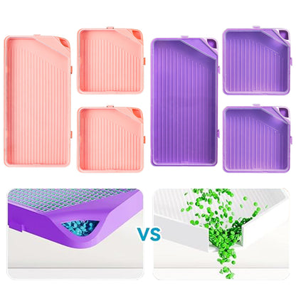6 Pcs Diamond Art Trays Plastic Rhinestone Tray Organizer Diamond Painting Trays