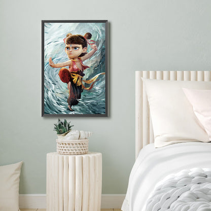 Ao Bing Nezha - Full Round Drill Diamond Painting 40*60CM