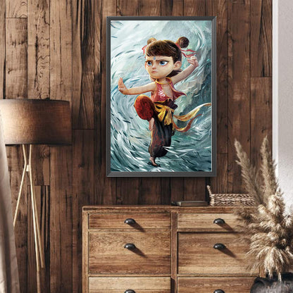Ao Bing Nezha - Full Round Drill Diamond Painting 40*60CM