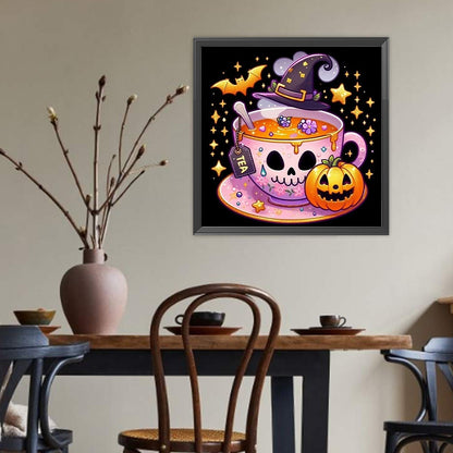 Halloween Magic Tea - Full Round Drill Diamond Painting 40*40CM
