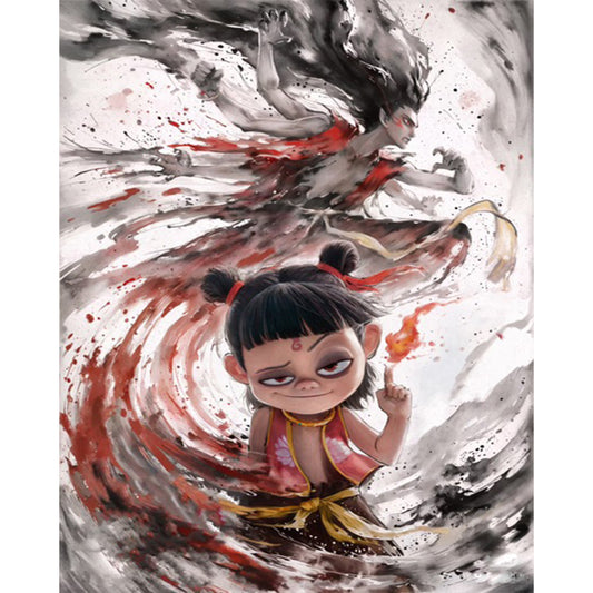 Nezha - Full Square Drill Diamond Painting 40*50CM