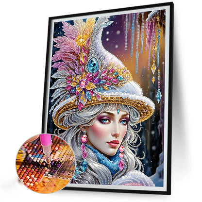 Elegant Woman - Special Shaped Drill Diamond Painting 30*40CM