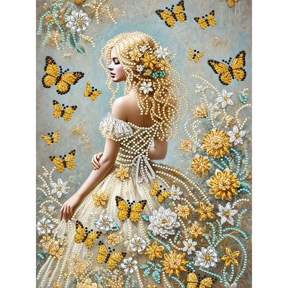 Elegant And Luxurious Woman - Special Shaped Drill Diamond Painting 30*40CM