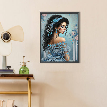 Elegant And Luxurious Woman - Special Shaped Drill Diamond Painting 30*40CM