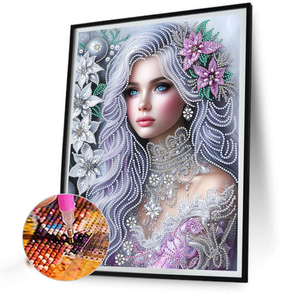 Elegant And Luxurious Woman - Special Shaped Drill Diamond Painting 30*40CM