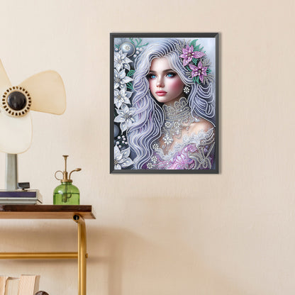 Elegant And Luxurious Woman - Special Shaped Drill Diamond Painting 30*40CM