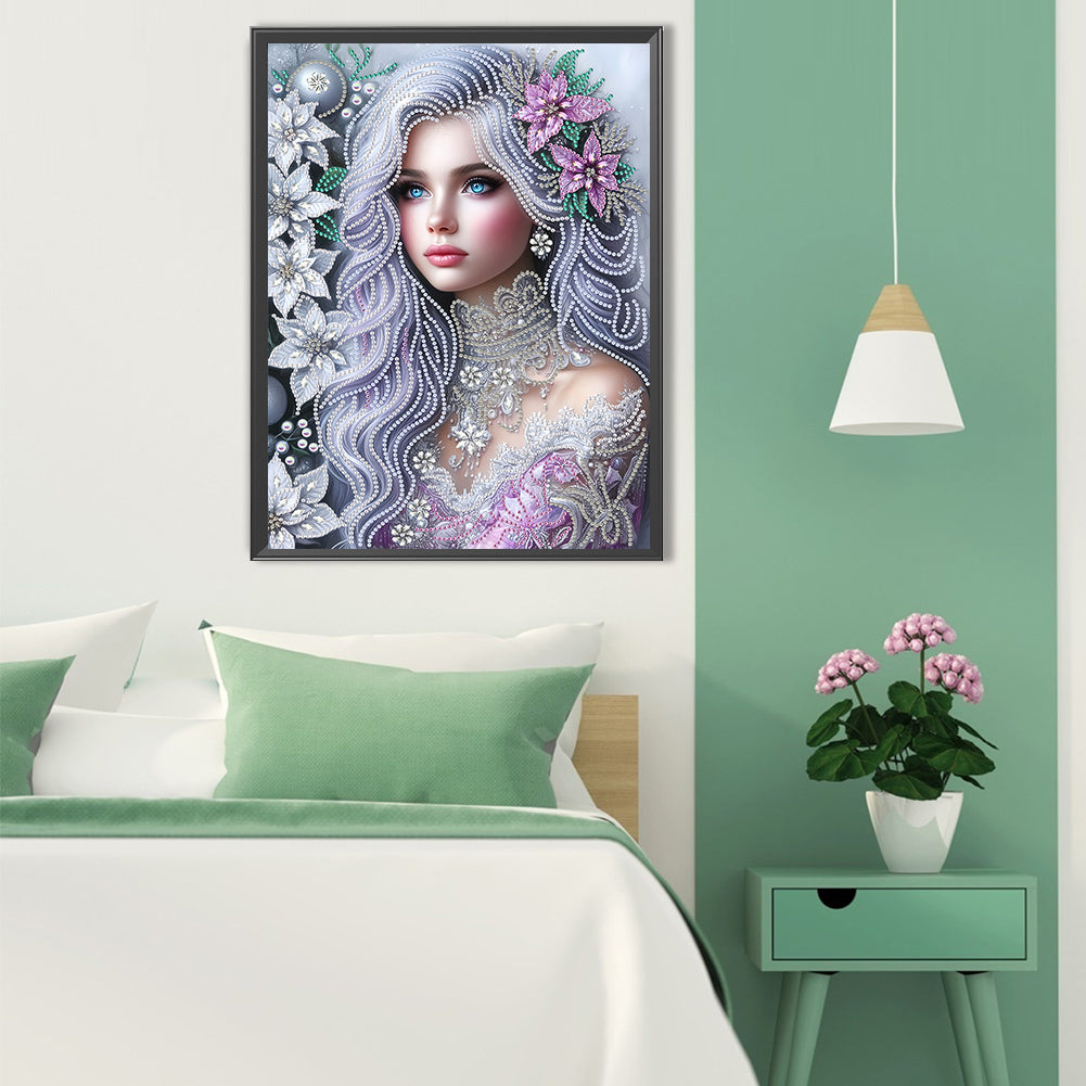 Elegant And Luxurious Woman - Special Shaped Drill Diamond Painting 30*40CM