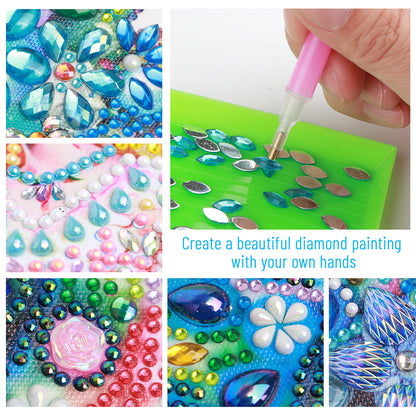 Quilling Paper Painting Autumn Bench - Special Shaped Drill Diamond Painting 30*30CM
