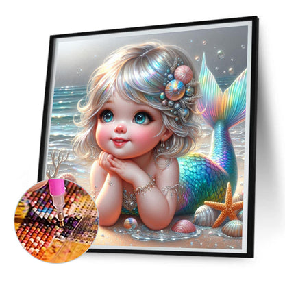 Mermaid - Full Square Drill Diamond Painting 30*30CM