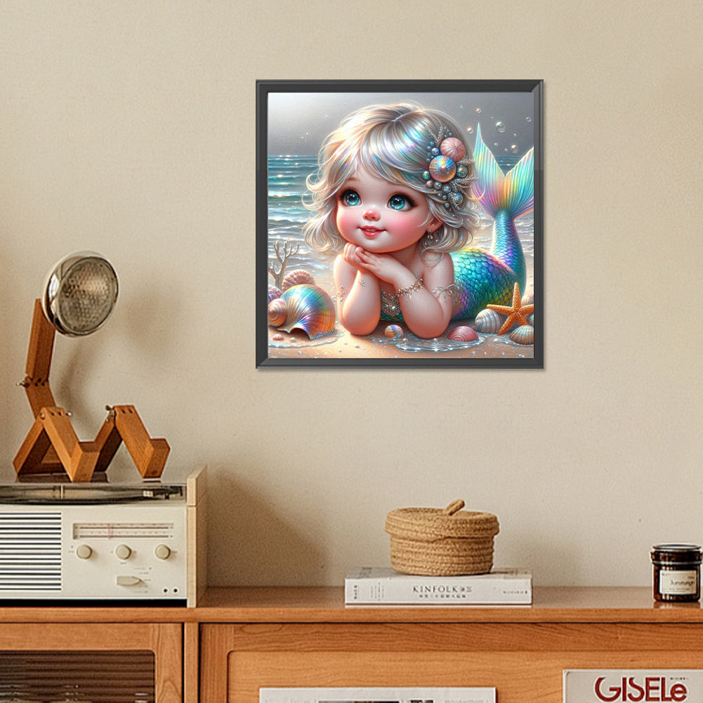 Mermaid - Full Square Drill Diamond Painting 30*30CM