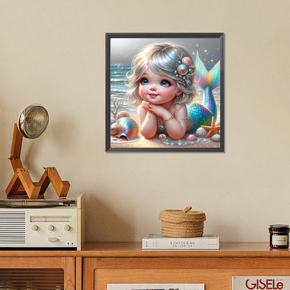 Mermaid - Full Square Drill Diamond Painting 30*30CM