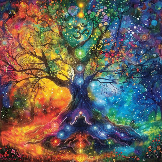 Colorful Tree Of Life - Full Round Drill Diamond Painting 30*30CM