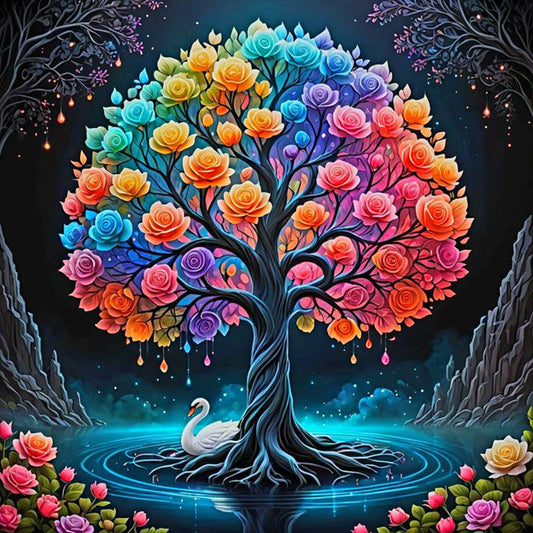 Colorful Tree Of Life - Full Round Drill Diamond Painting 30*30CM