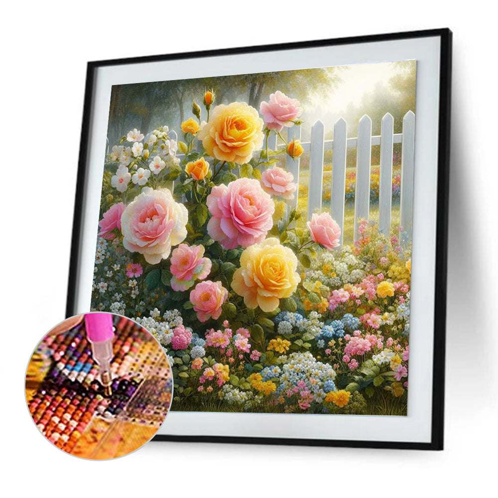 Garden Corner - Full Round Drill Diamond Painting 30*30CM
