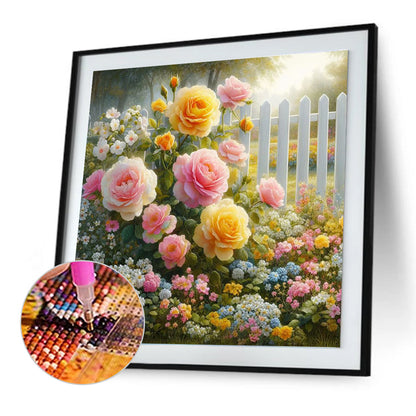 Garden Corner - Full Round Drill Diamond Painting 30*30CM