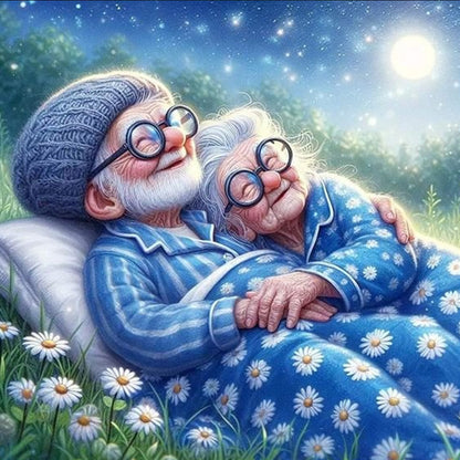 Happy Couple - Full Round Drill Diamond Painting 40*40CM