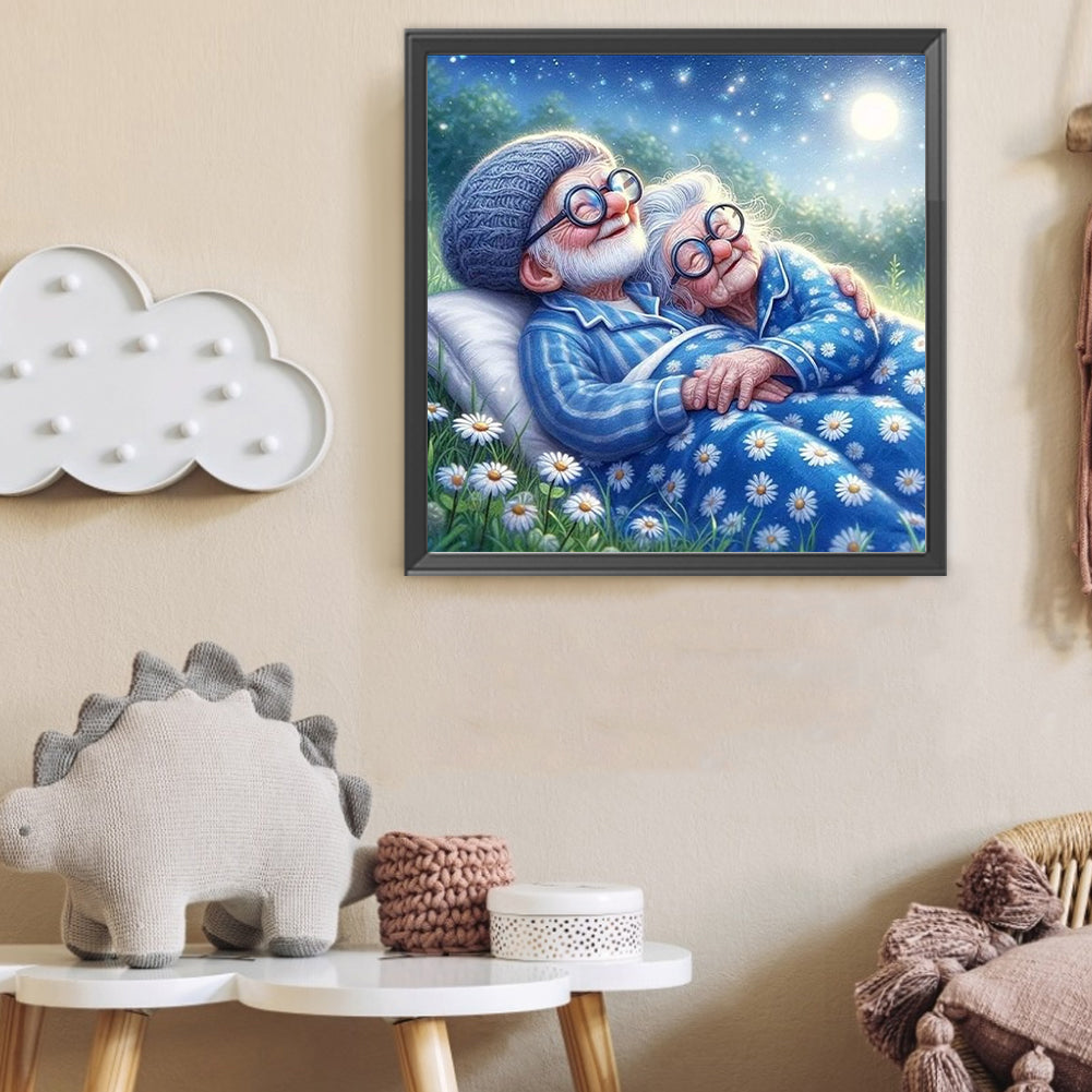 Happy Couple - Full Round Drill Diamond Painting 40*40CM