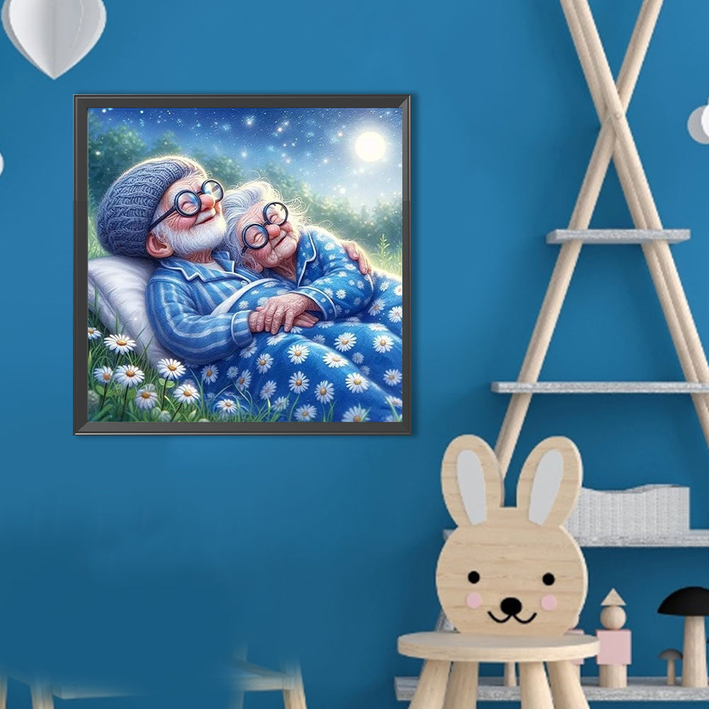 Happy Couple - Full Round Drill Diamond Painting 40*40CM