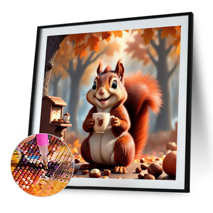 Squirrel - Full Round Drill Diamond Painting 30*30CM