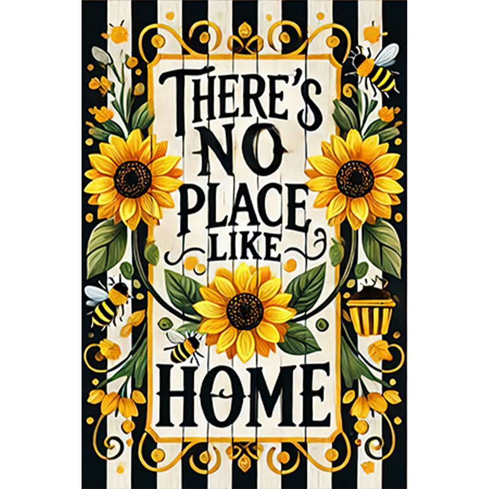 No Place Like Home - Full Round Drill Diamond Painting 30*45CM