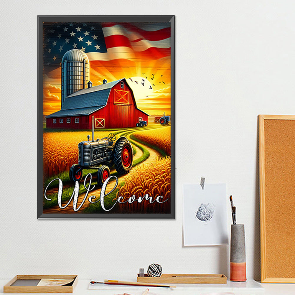 Welcome To The Farm - Full Round Drill Diamond Painting 30*45CM