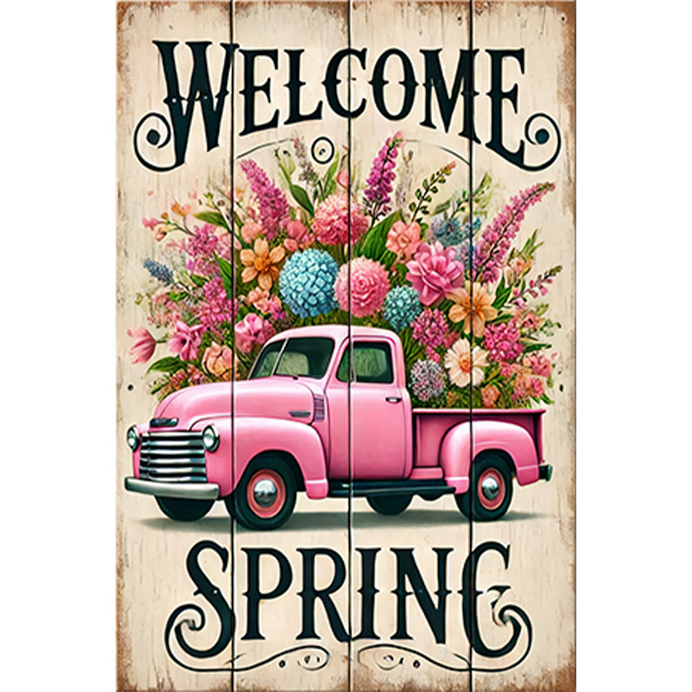 Welcome To Spring - Full Round Drill Diamond Painting 30*45CM