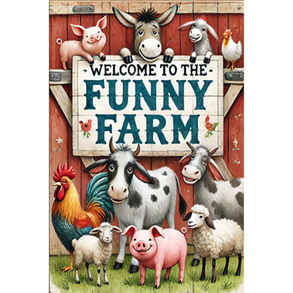 Happy Farm - Full Round Drill Diamond Painting 30*45CM