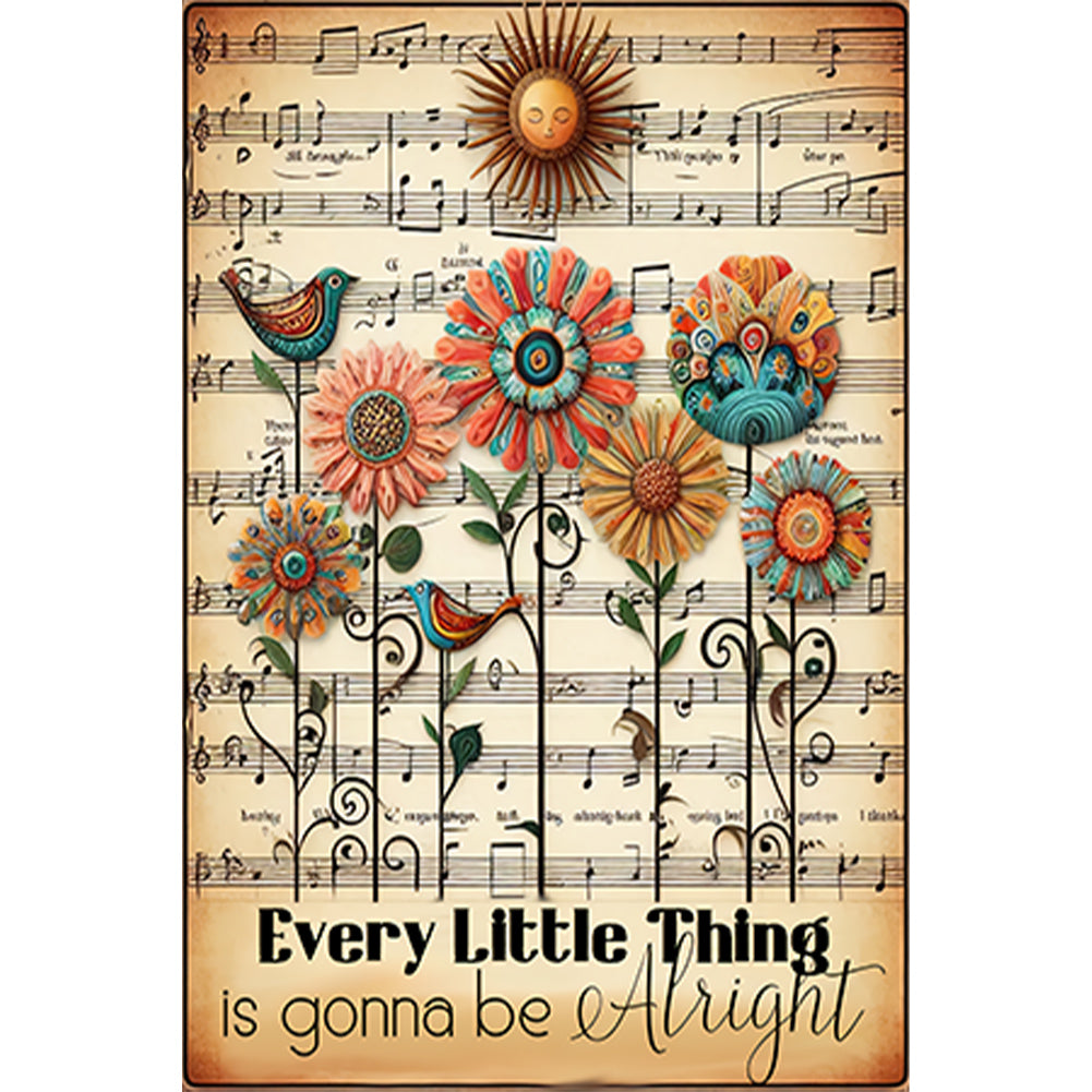 Every Little Thing Will Shine - Full Round Drill Diamond Painting 30*45CM