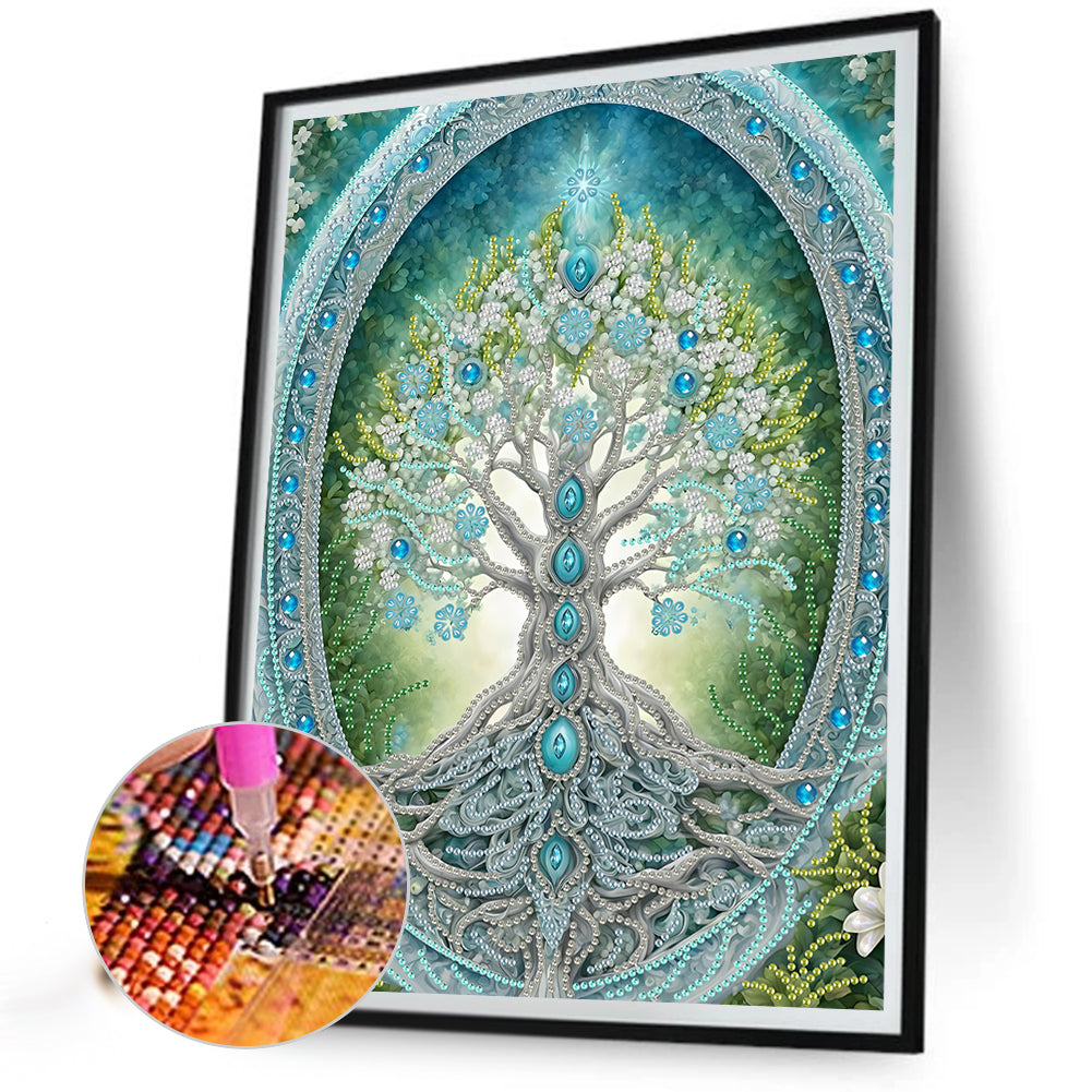 Dream Tree Of Life - Special Shaped Drill Diamond Painting 30*40CM