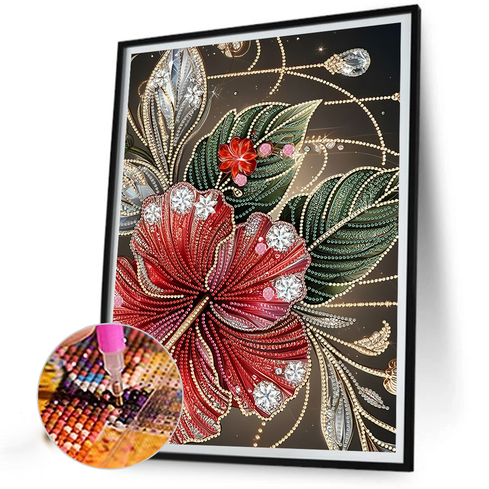 Dream Poppy - Special Shaped Drill Diamond Painting 30*40CM