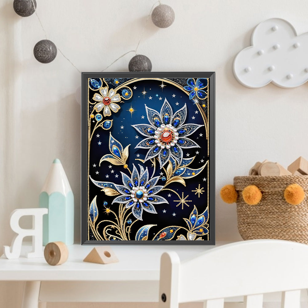 Dream Flower - Special Shaped Drill Diamond Painting 30*40CM