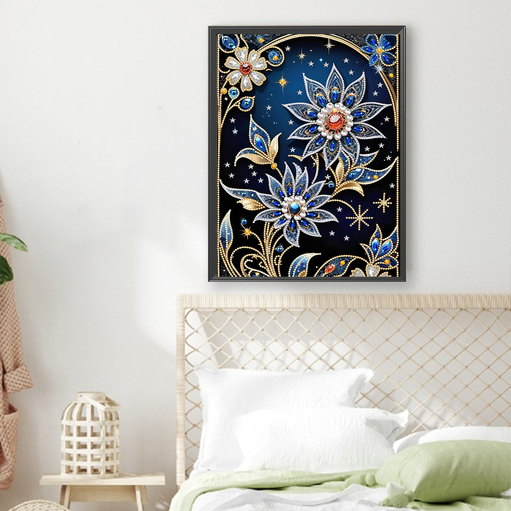 Dream Flower - Special Shaped Drill Diamond Painting 30*40CM