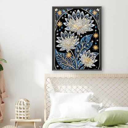 Dream Lotus - Special Shaped Drill Diamond Painting 30*40CM