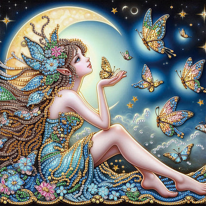 Elf Fairy - Special Shaped Drill Diamond Painting 30*30CM